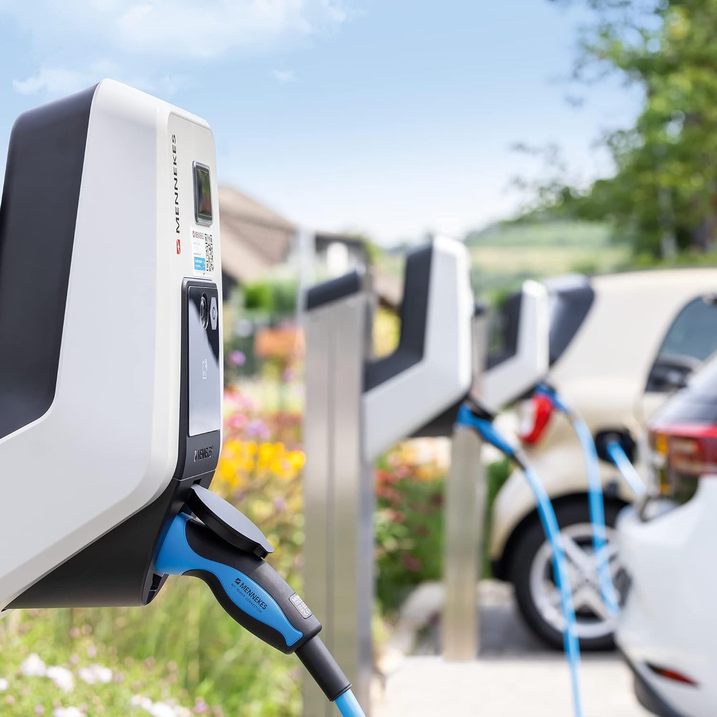 Estación de carga doméstica, compatible con automóvil