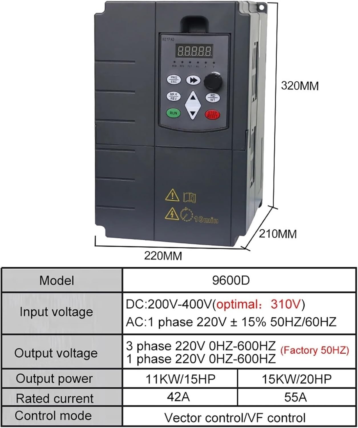 Inversor Solar fotovoltaico 11-30KW CC a CA 220V MPPT