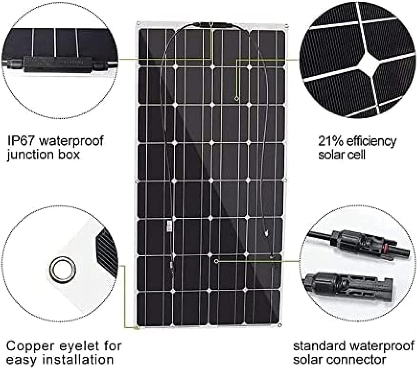 Panel solar portatil Kit De Panel Solar De 1200 W