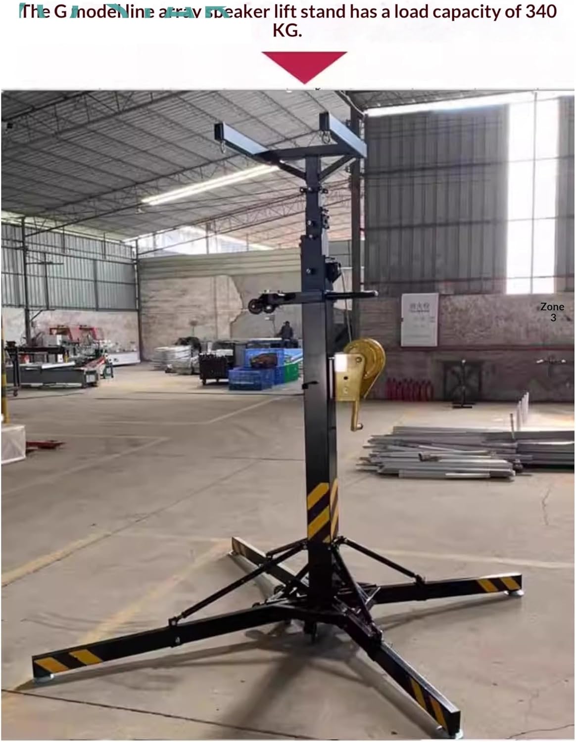 Soporte De Luz Manivela Alta Resistencia, Torre Elevación Telescópica For Bodas