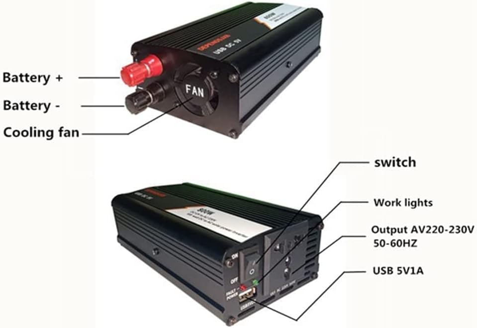 Kit De Panel Solar Portátil De 20 W con Inversor De 800 W