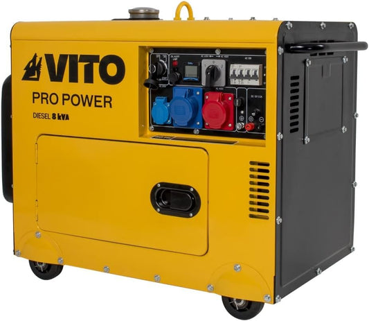 Grupo electrógeno 8 KVA Diesel monofásico/trifásico 4T 12CV 498 cm³ 6500W