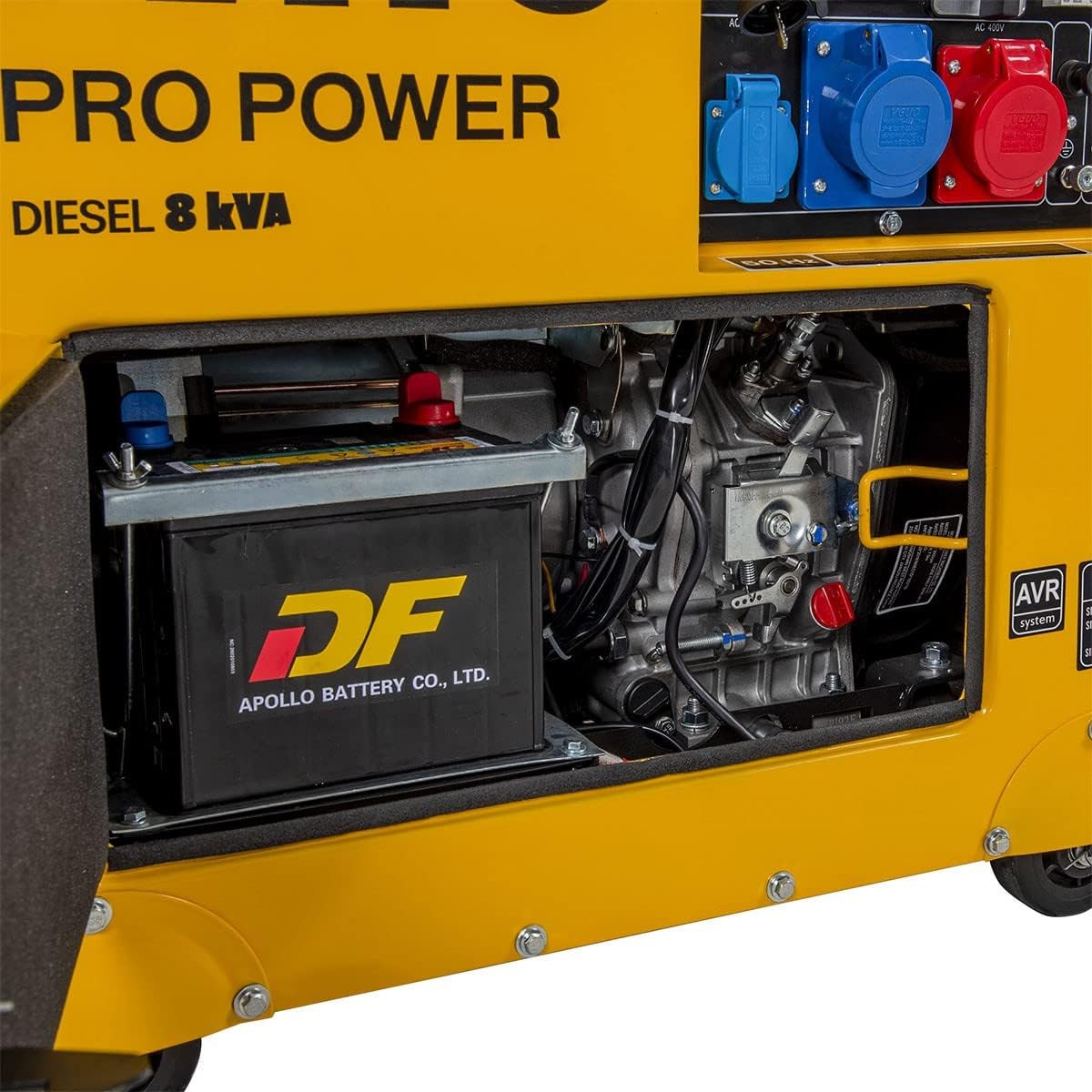 Grupo electrógeno 8 KVA Diesel monofásico/trifásico 4T 12CV 498 cm³ 6500W