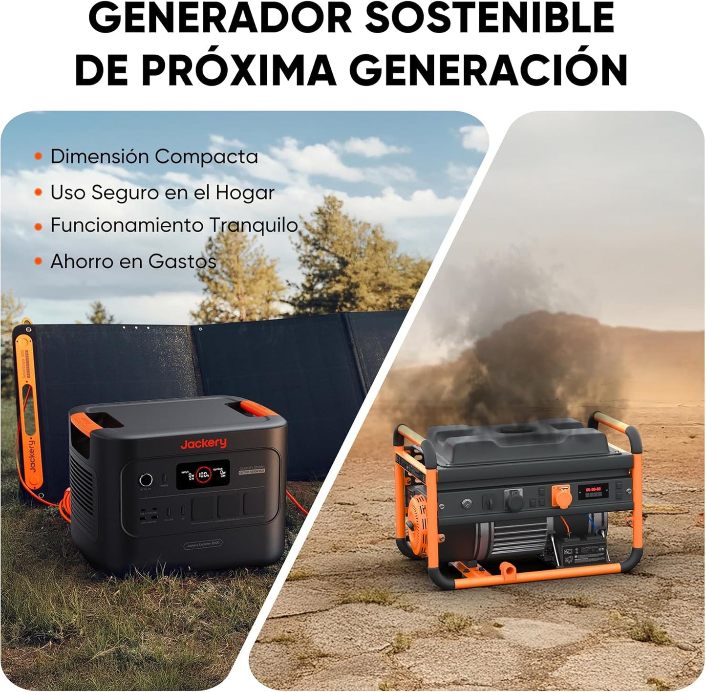 Estación de Energía Portátil, Pequeña y Ligera, para Apagón, Acampada, RV, Hogar