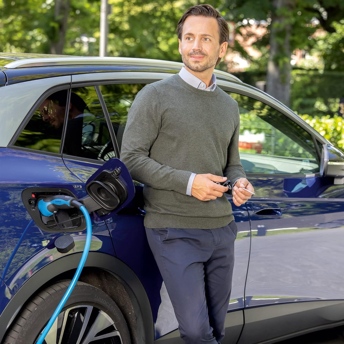 Estación de carga doméstica, compatible con automóvil