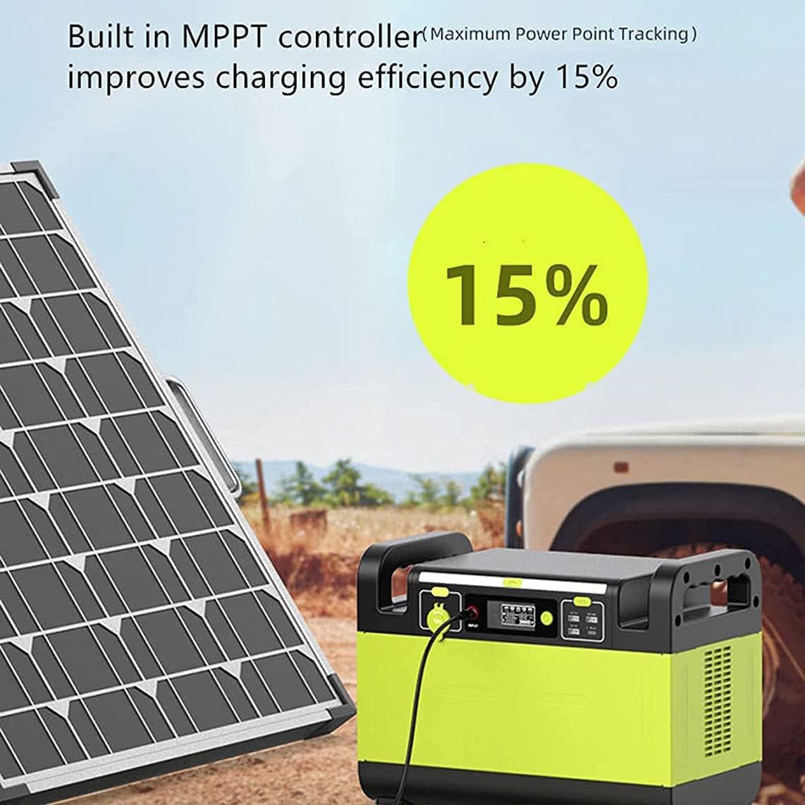 Generadores solares para Exteriores, batería de Litio de Respaldo de 1344 WH