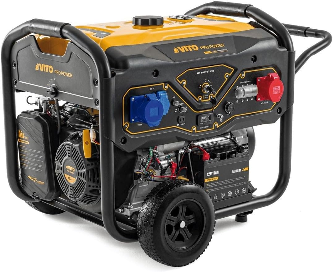 Generador Gasolina 8.0kVA 18CV Trifásico Arranque eléctrico y manual AVR