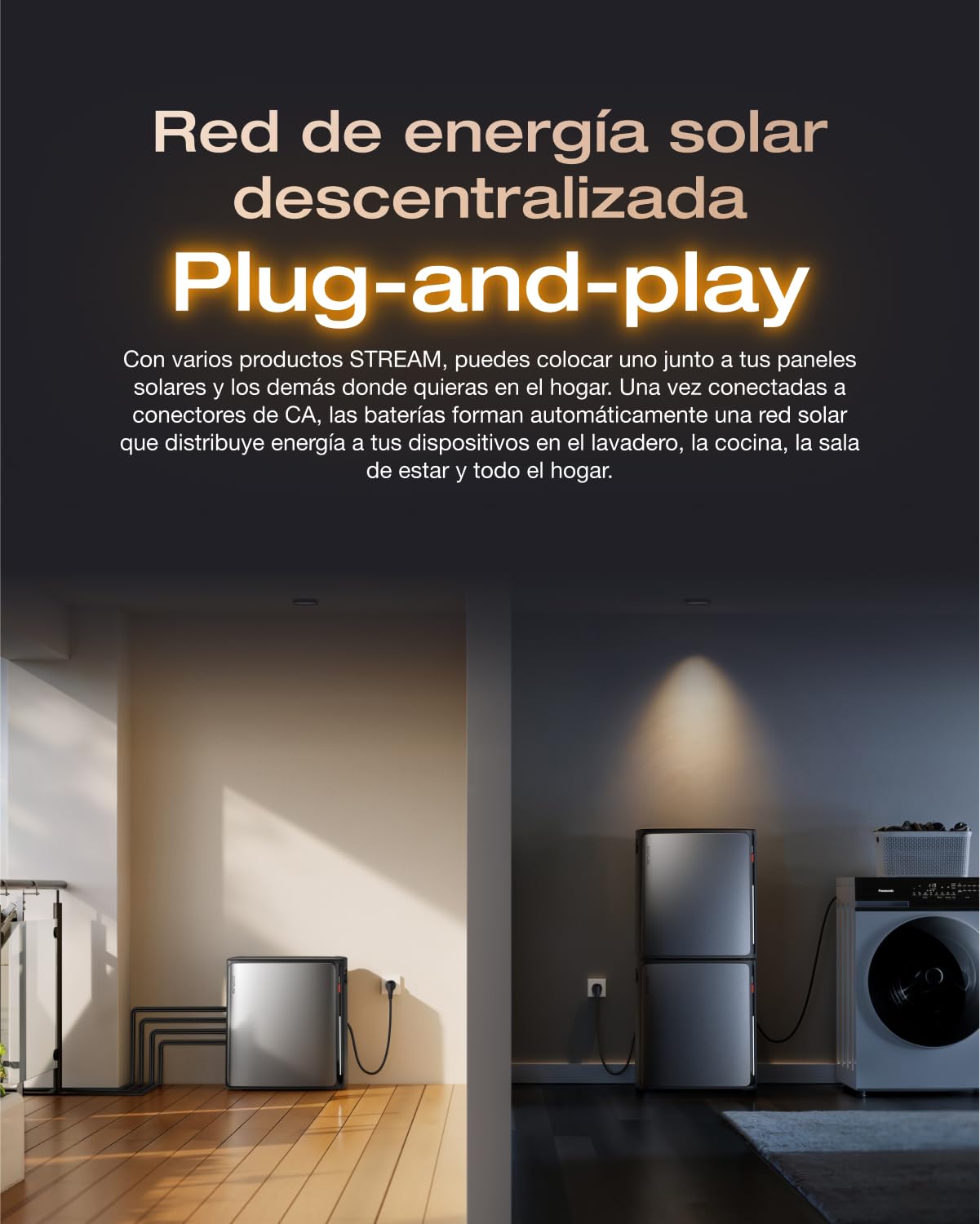 kit solar con 2 paneles solares de 400 W, entrada solar de 2800 W (4 MPPT)