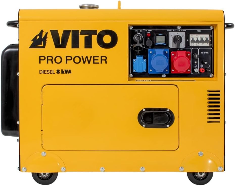 Grupo electrógeno 8 KVA Diesel monofásico/trifásico 4T 12CV 498 cm³ 6500W