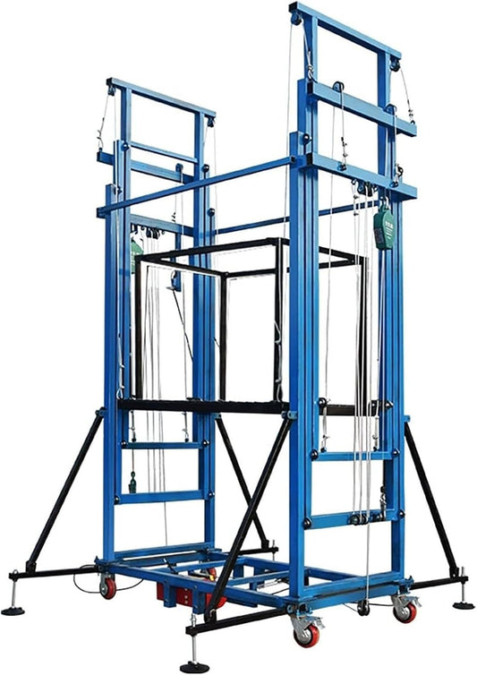 Plataforma de andamio plegable eléctrica, plataforma de elevación móvil
