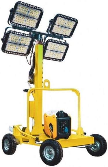 Torre de Iluminación LED Móvil, Alcance de 2500 m²