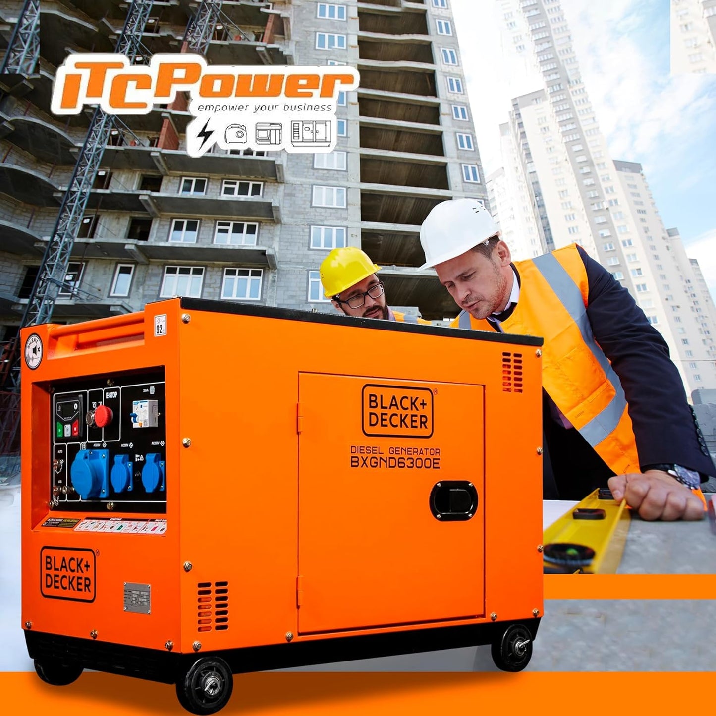 Generador Eléctrico Diésel 6300W para Emergencias y Apoyo Solar