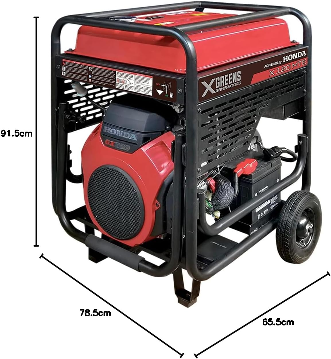 Generador de corriente (gasolina) X120MTE (máx. 10 kW, depósito 45 l, AVR