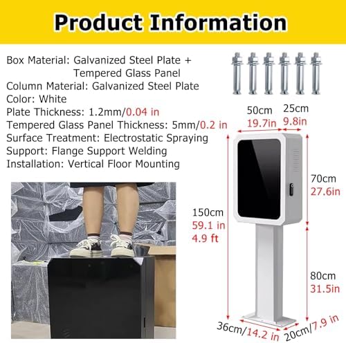 Soporte de pedestal para cargador EV, soporte de pedestal de carga comercial resistente