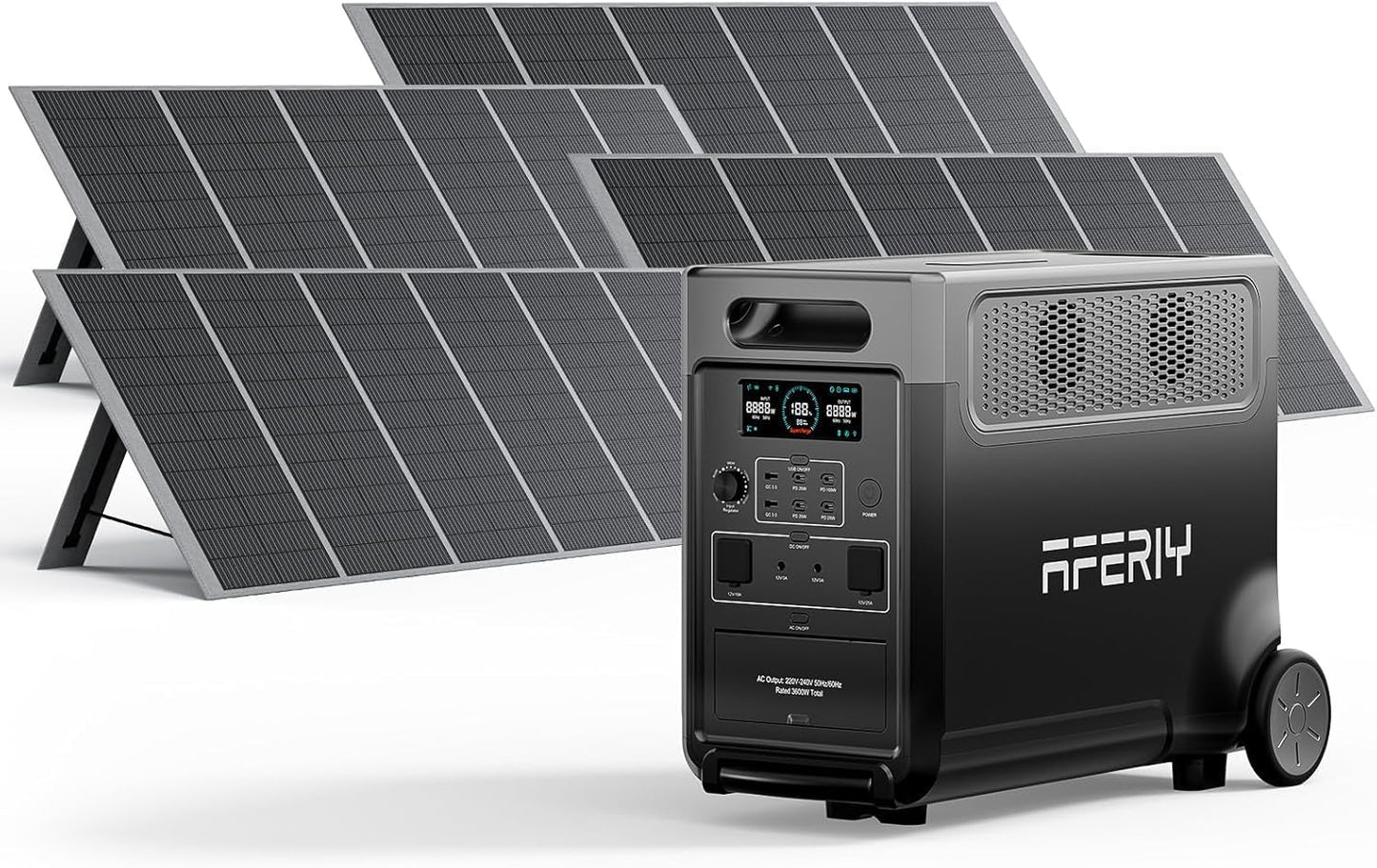 Generador Solar de 3600 W Con 4 Paneles Solares de 400 W