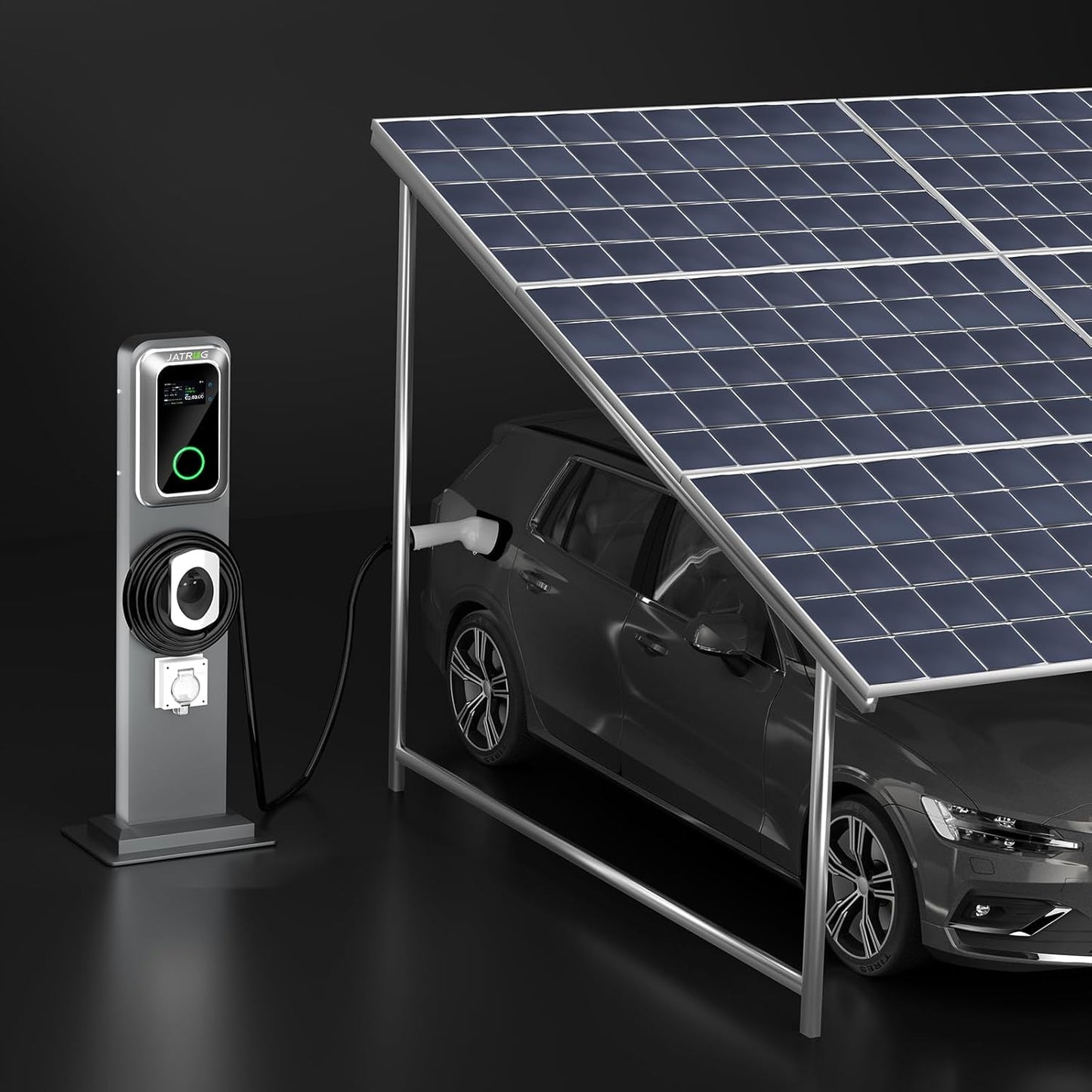 Kit terminal de carga S1 wallbox 22kw 32A trifásico cable 8M vehículos eléctricos