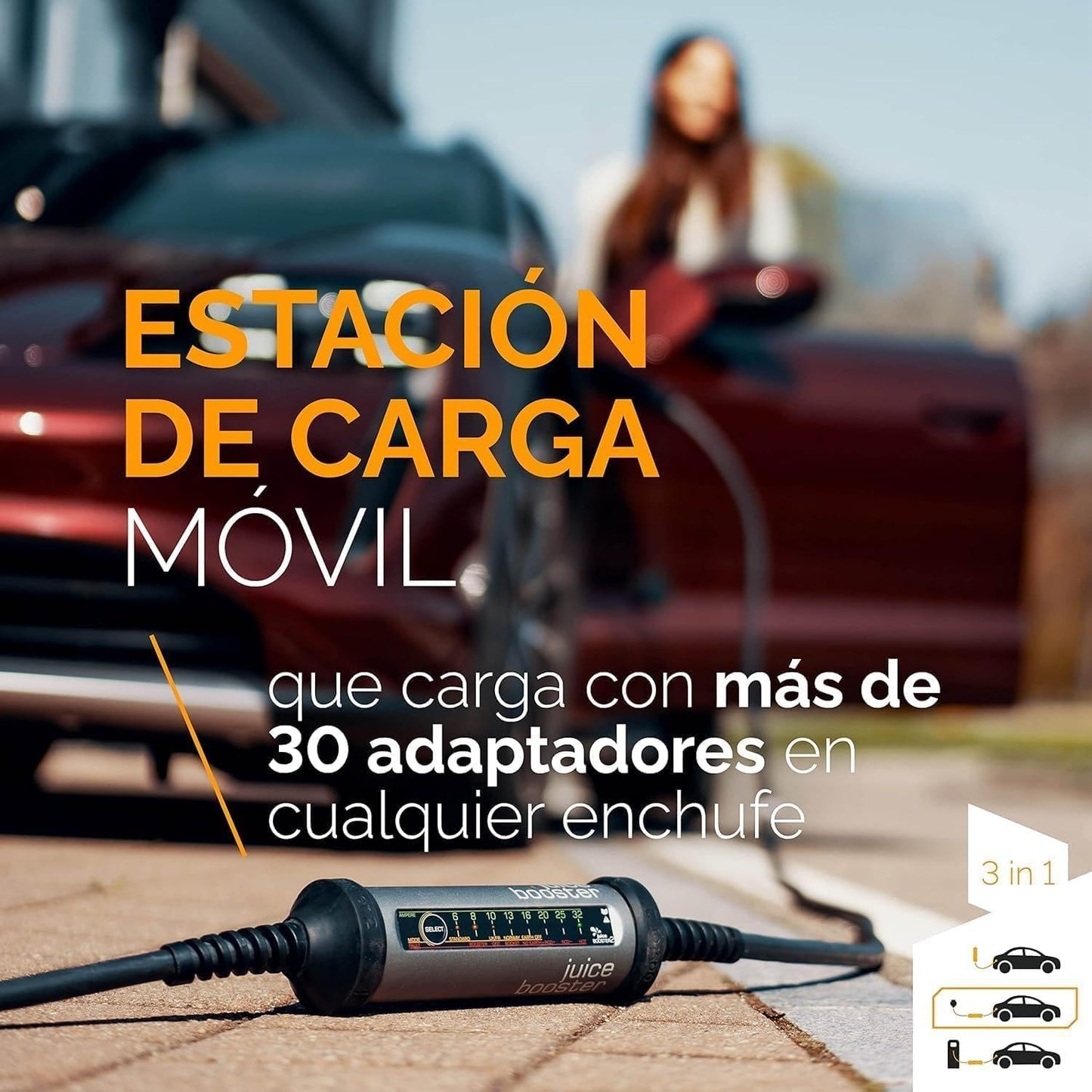 Cargador Coche Electrico con Cable Tipo 2
