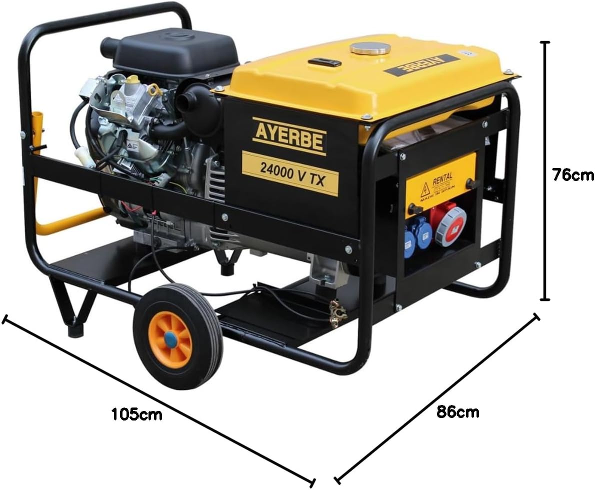 Generador gasolina ayerbe 24000 tx avr arranque electronico
