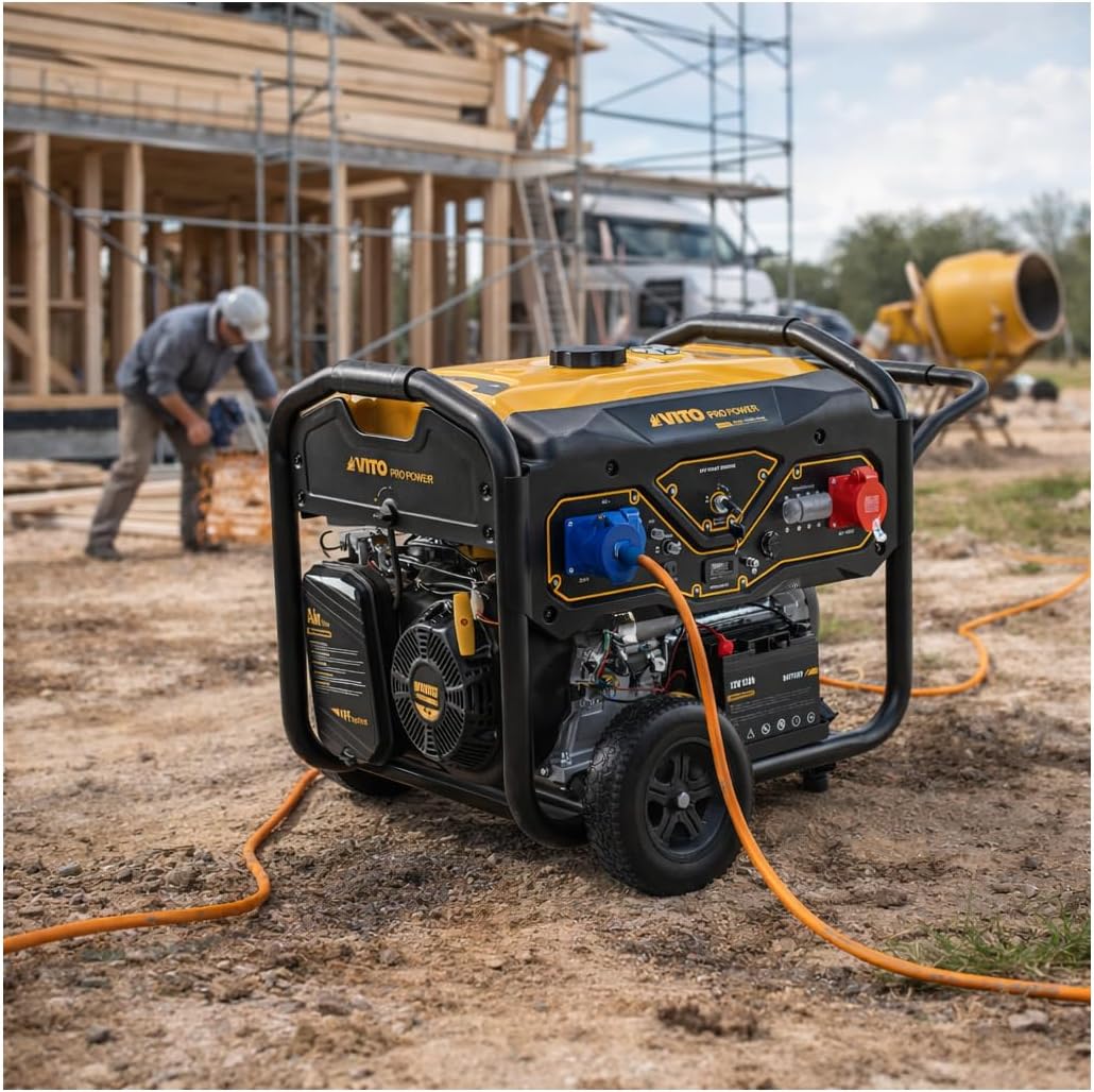 Generador Gasolina 8.0kVA 18CV Trifásico Arranque eléctrico y manual AVR