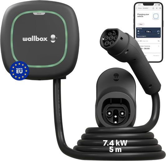 Estación Carga para Vehículo Eléctrico WiFi y Bluetooth
