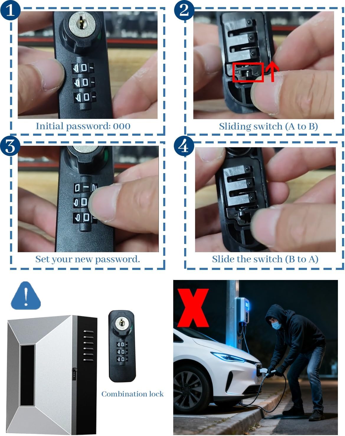 Soporte de Pedestal para Cargador de vehículos eléctricos