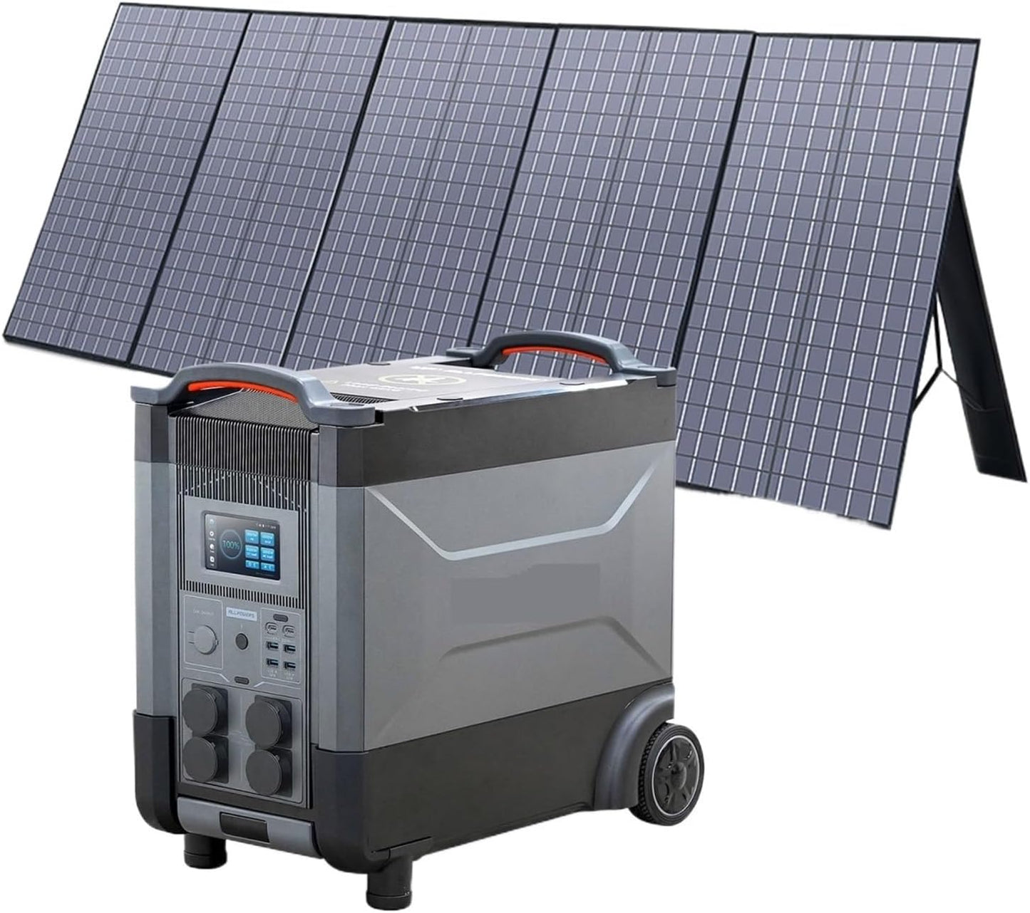 Generador Solar R4000 con Panel De 400 W, 4 Salidas CA 4000