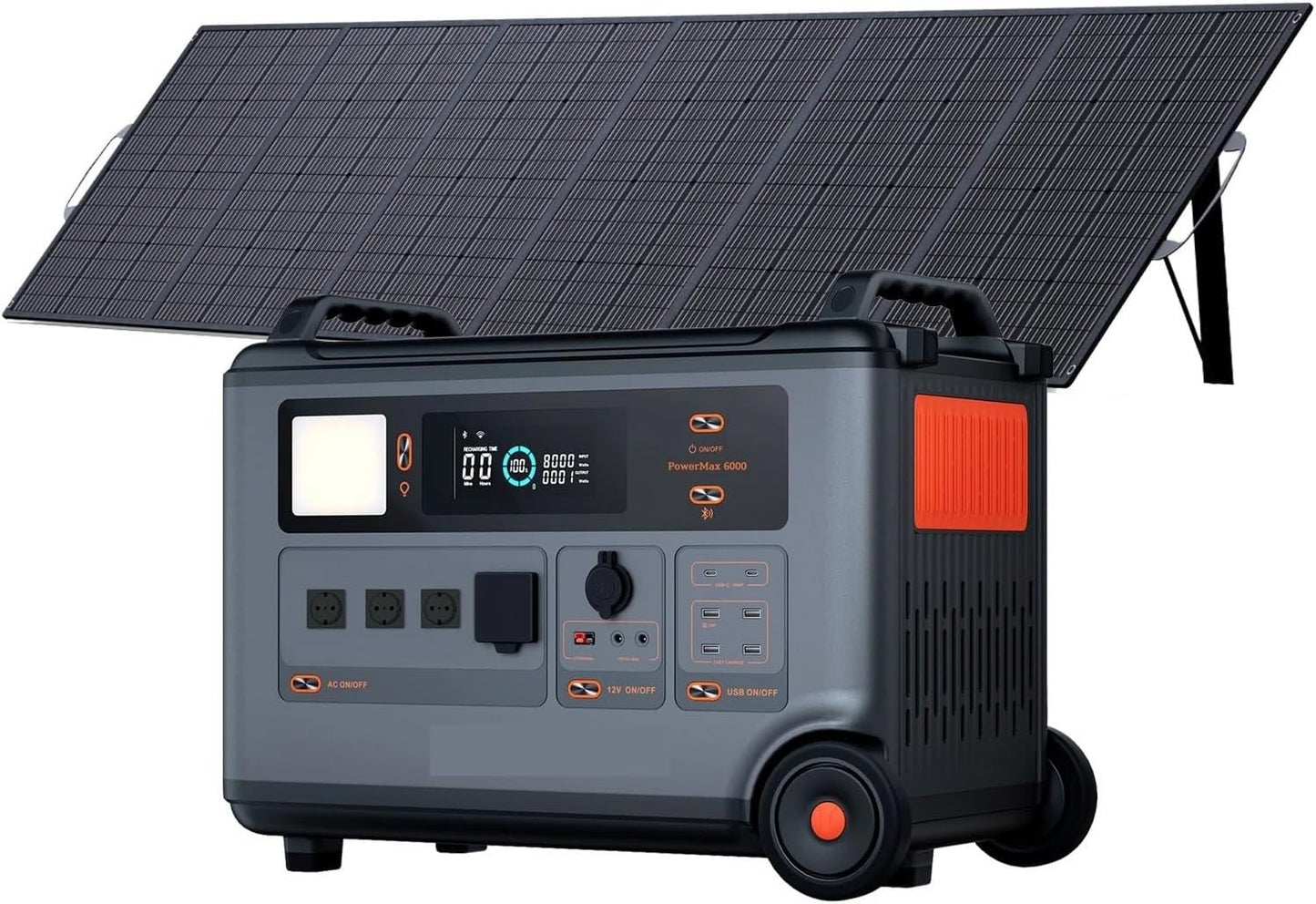 Estación De Energía Portátil 6000W, Generador For Exteriores 3600WH Con 1/2 PC