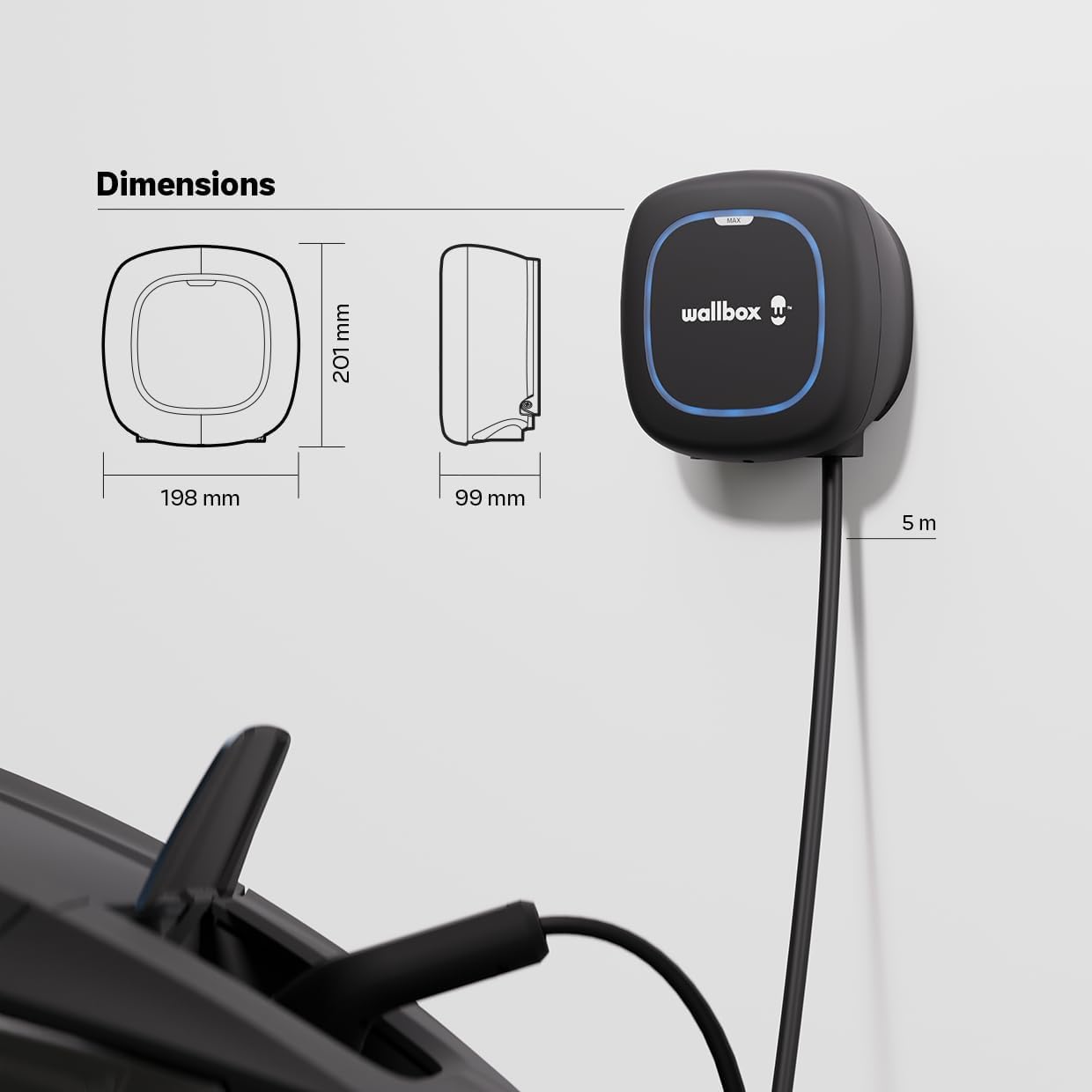 Estación Carga para Vehículo Eléctrico WiFi y Bluetooth