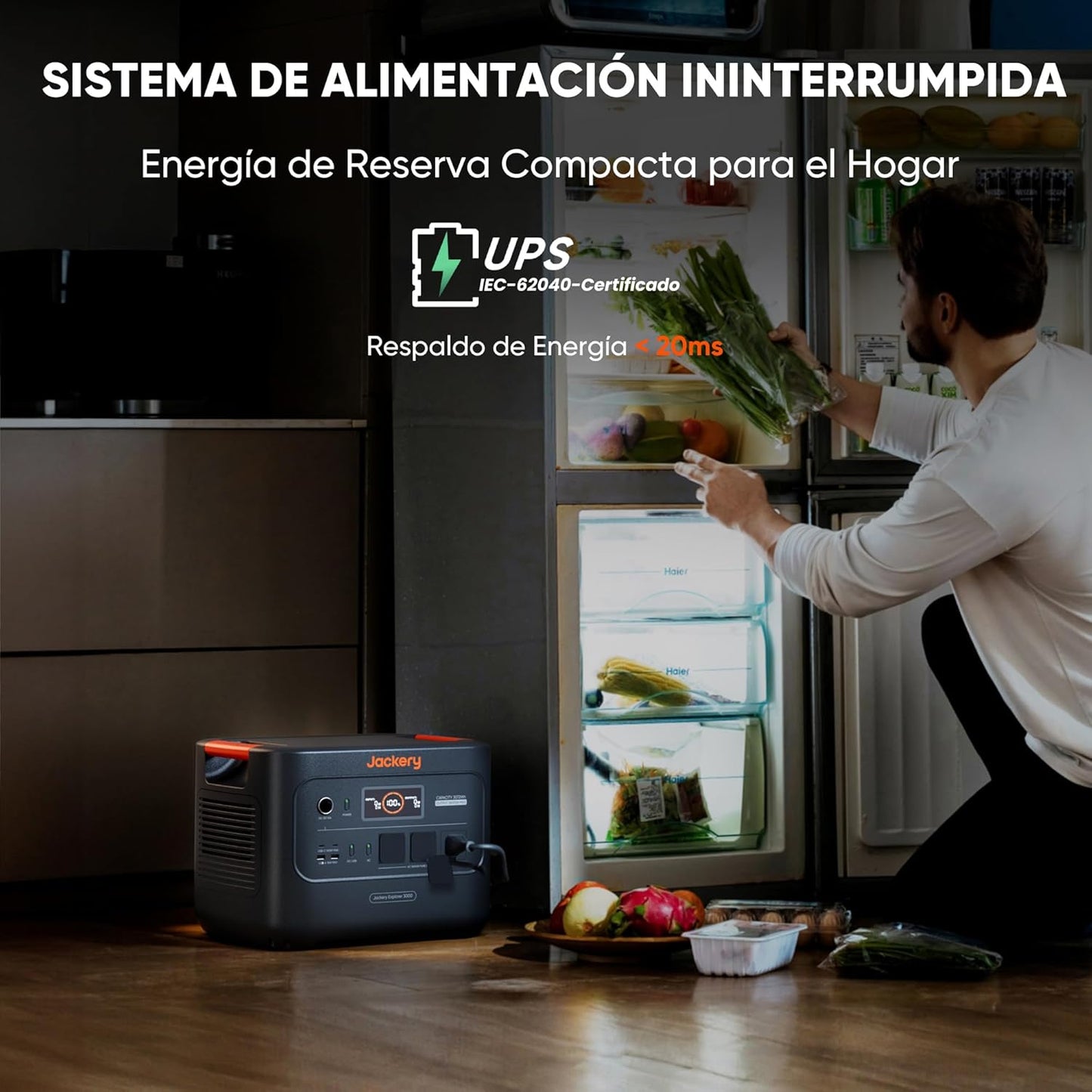 Estación de Energía Portátil, Pequeña y Ligera, para Apagón, Acampada, RV, Hogar