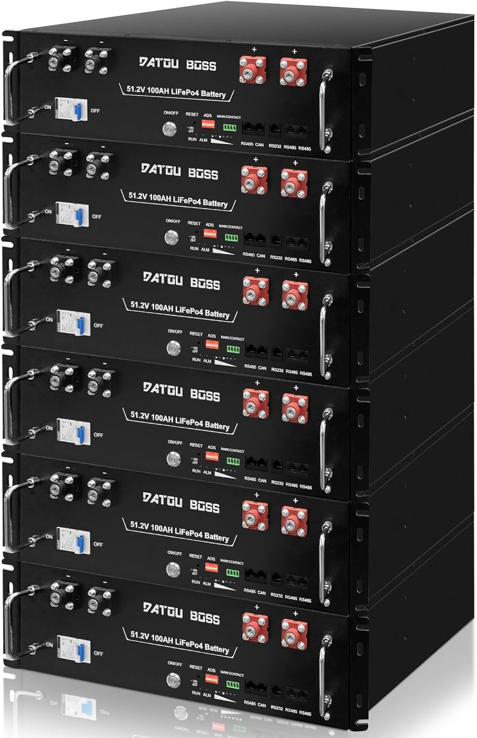 Batería de fosfato de hierro y litio (LiFePO4), 48 V y 100 Ah, BMS integrado