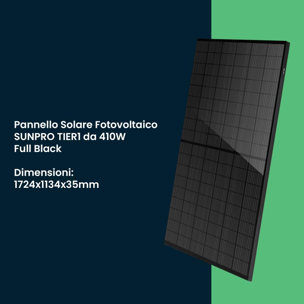 Juego de paneles solares fotovoltaicos monocristalino
