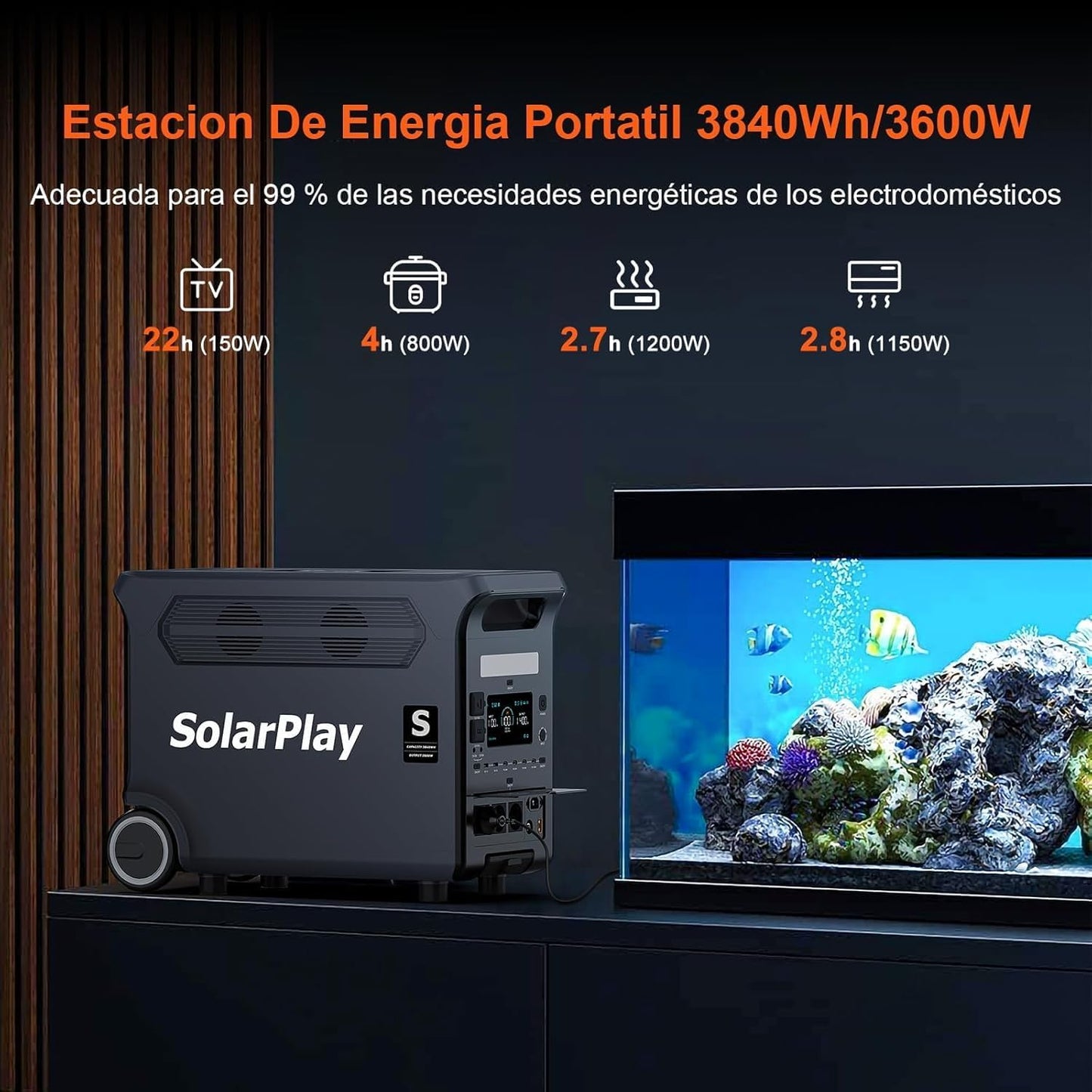 Solar Generator with Panel 400W, 3800Wh Portable Power Station