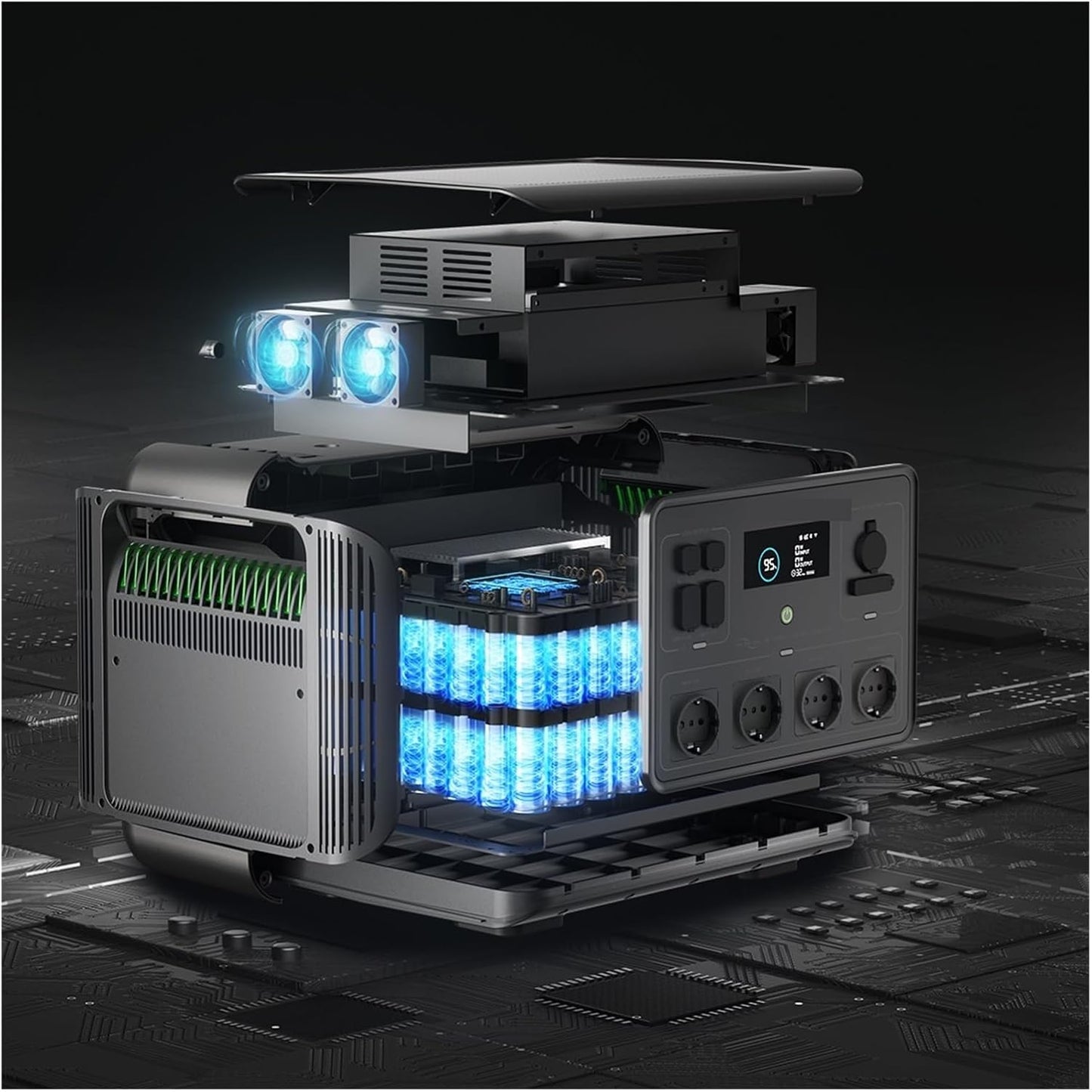 Generador Solar R2500 De 2500 W (pico 4000 W), Central Eléctrica Portátil