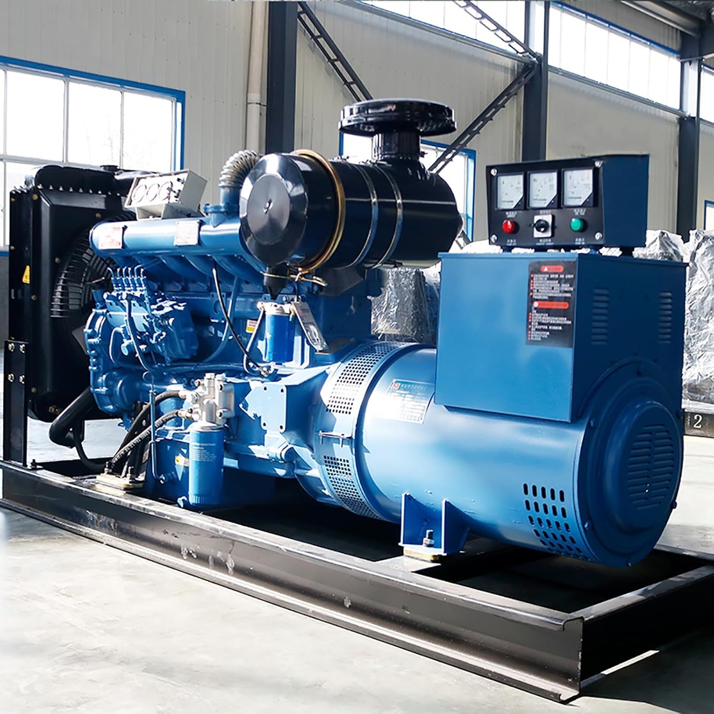 Grupo electrógeno alimentado por combustible, energía de respaldo para almacenamiento agrícola