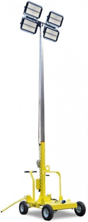 Torre de Iluminación LED Móvil, Alcance de 2500 m²