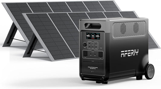 Generador Solar 3600 W Con 2 Paneles Solares de 400 W, Batería Portátil LiFePO4
