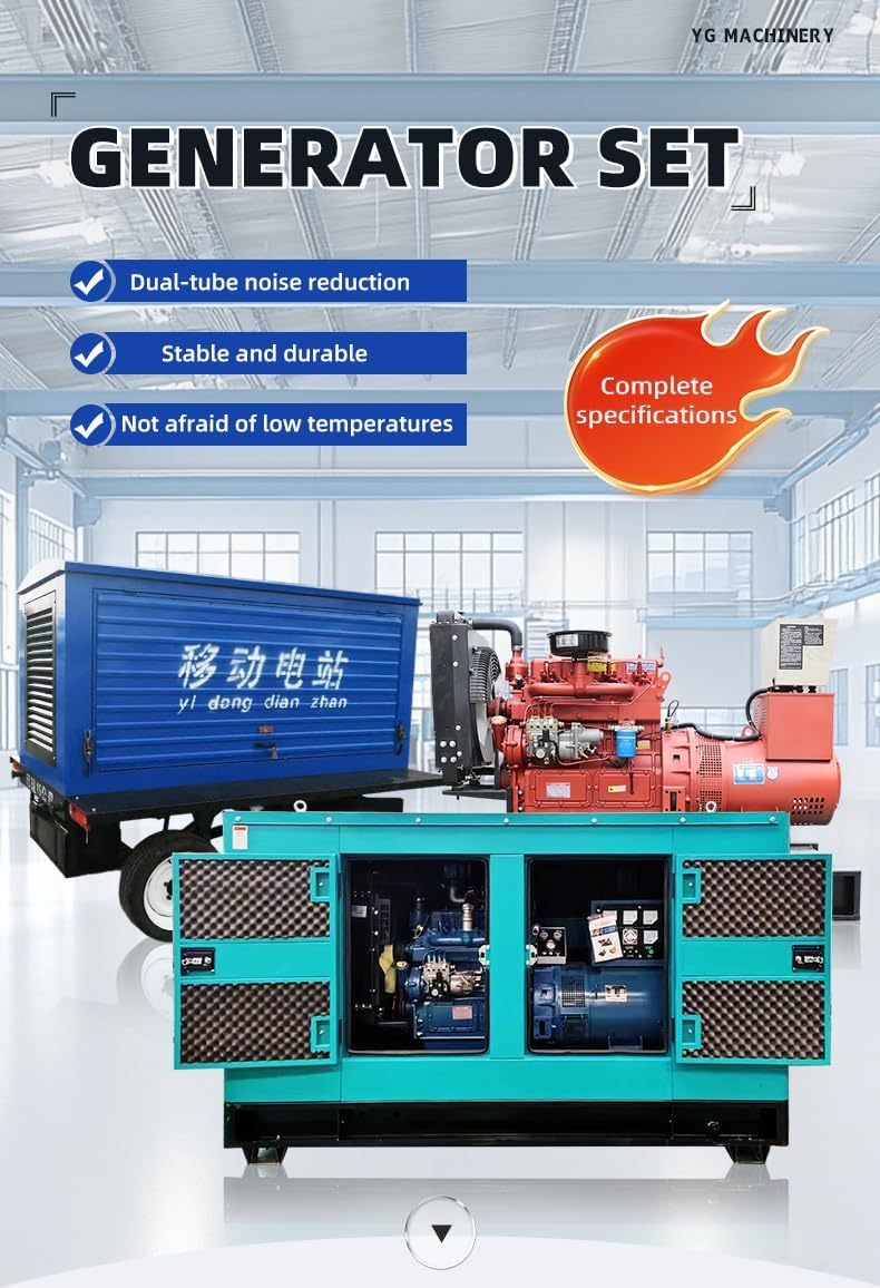 Grupo electrógeno alimentado por combustible, energía de respaldo para almacenamiento agrícola
