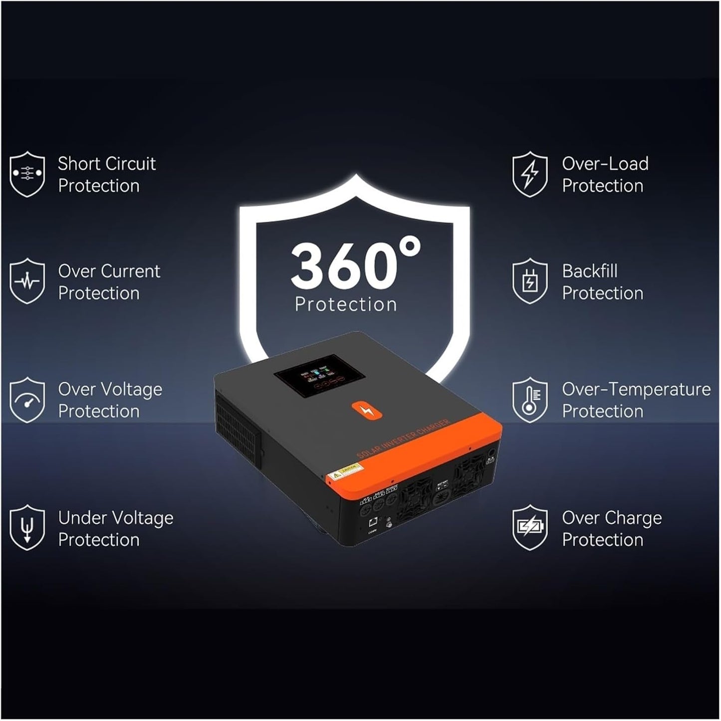 Inversor Híbrido En Red De 4,2 KW, 6, 10, CC 48V, 230V CA, 120A, 160A