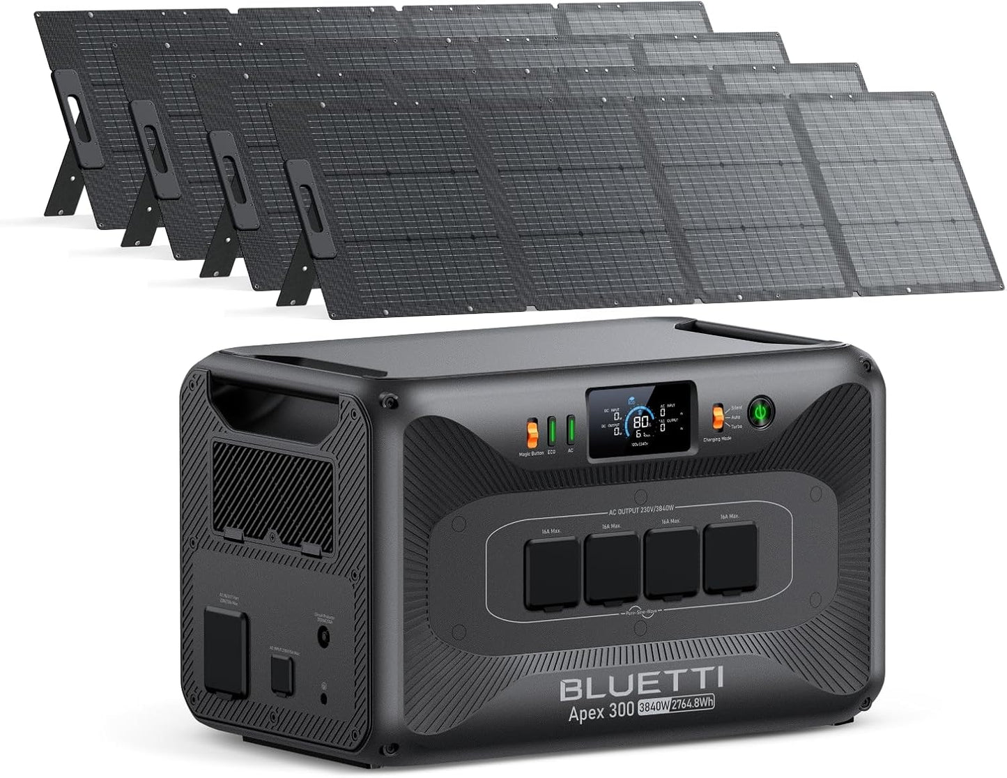 Generador Solar con 4 Panels Solares de 200W, 2764,8Wh Batería