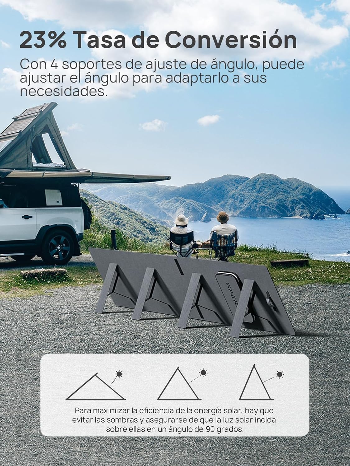 Generador Eléctrico Portátil De 2400 W Con 2 Paneles Solares De 200 W