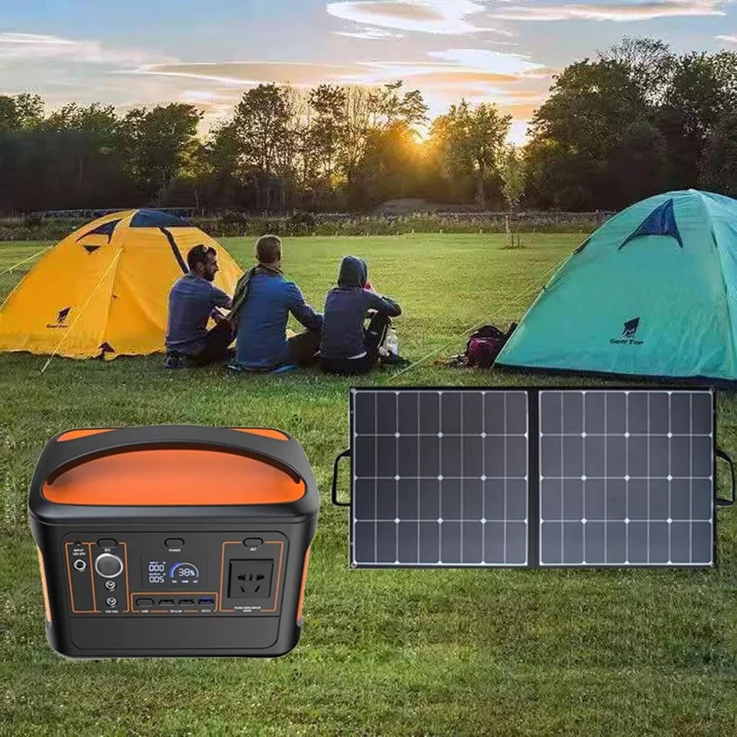 Estación de energía portátil de 500 W, generador de energía solar