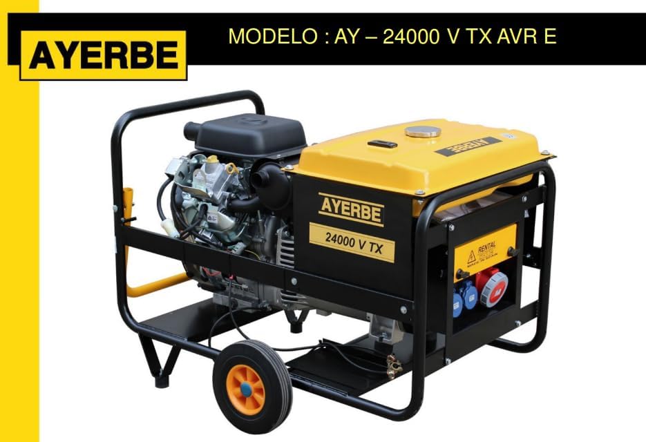 Generador gasolina ayerbe 24000 tx avr arranque electronico