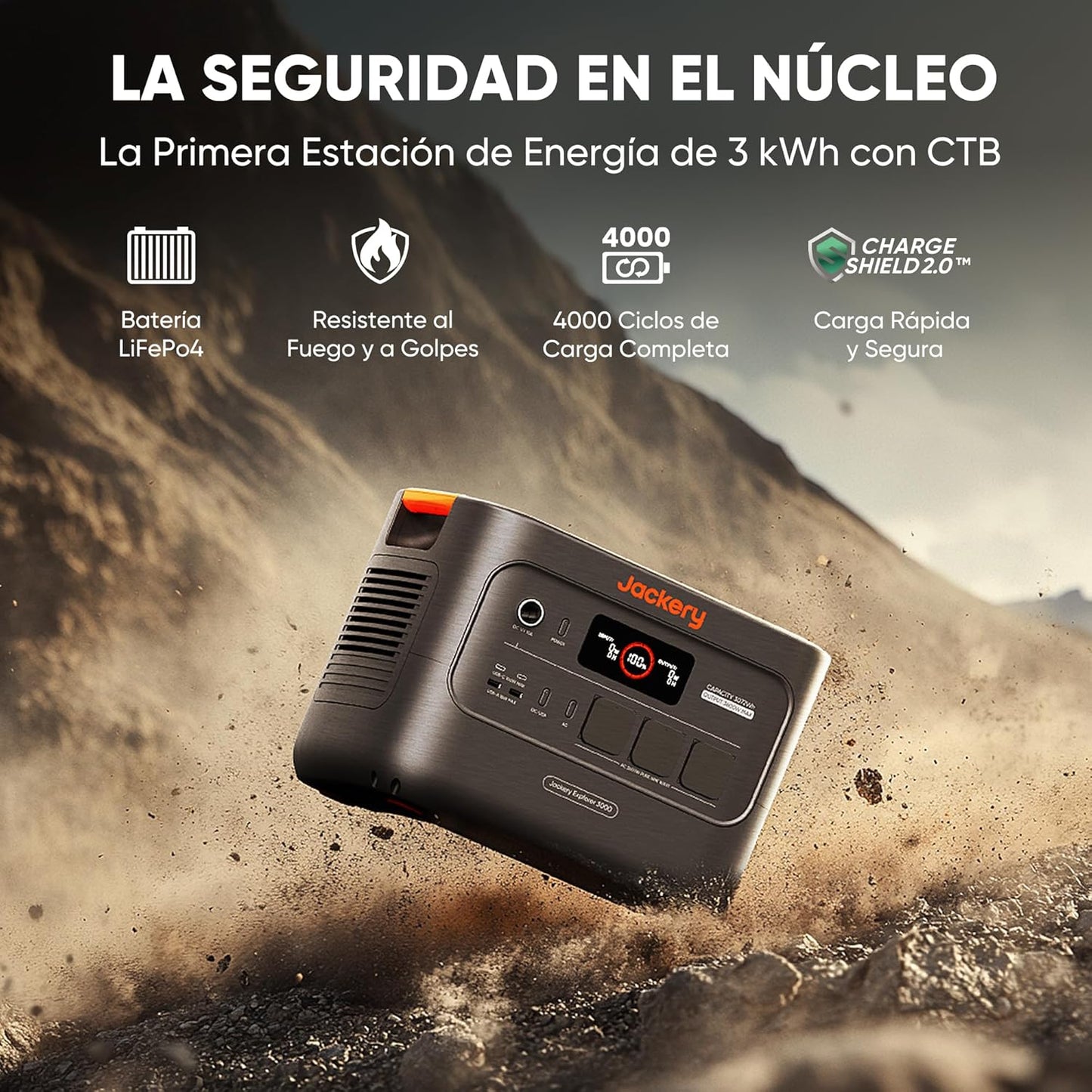 Estación de Energía Portátil, Pequeña y Ligera, para Apagón, Acampada, RV, Hogar