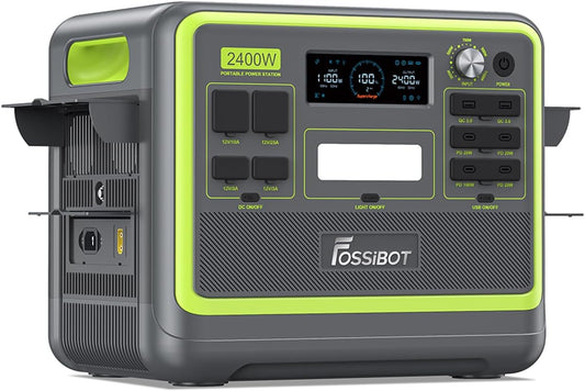 Estacion de Energia Portatil, Panel Solar de 200W, Batería LiFePO4 de 2048Wh