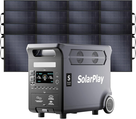 Solar Generator with Panel 400W, 3800Wh Portable Power Station