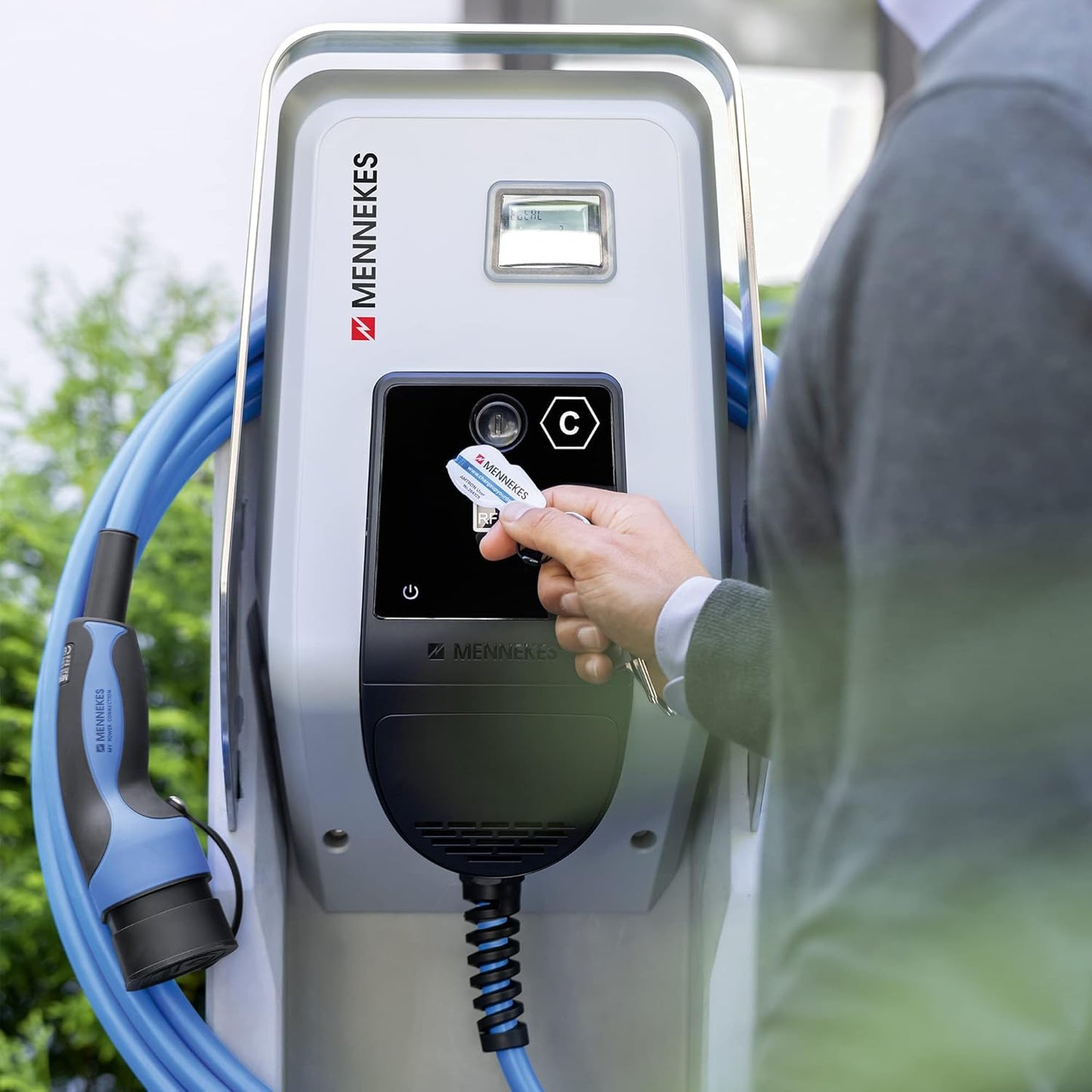 Estación de carga doméstica, compatible con automóvil