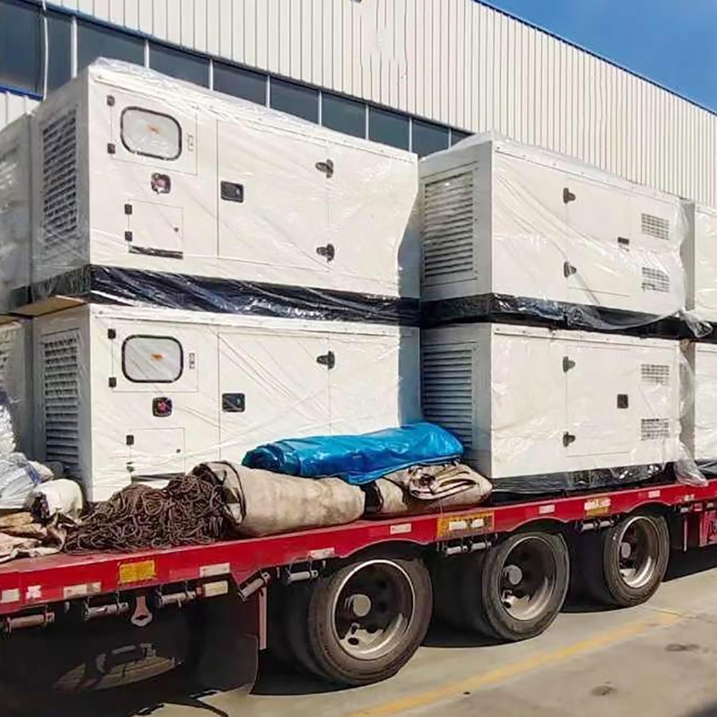 Grupo electrógeno alimentado por combustible, energía de respaldo para almacenamiento agrícola