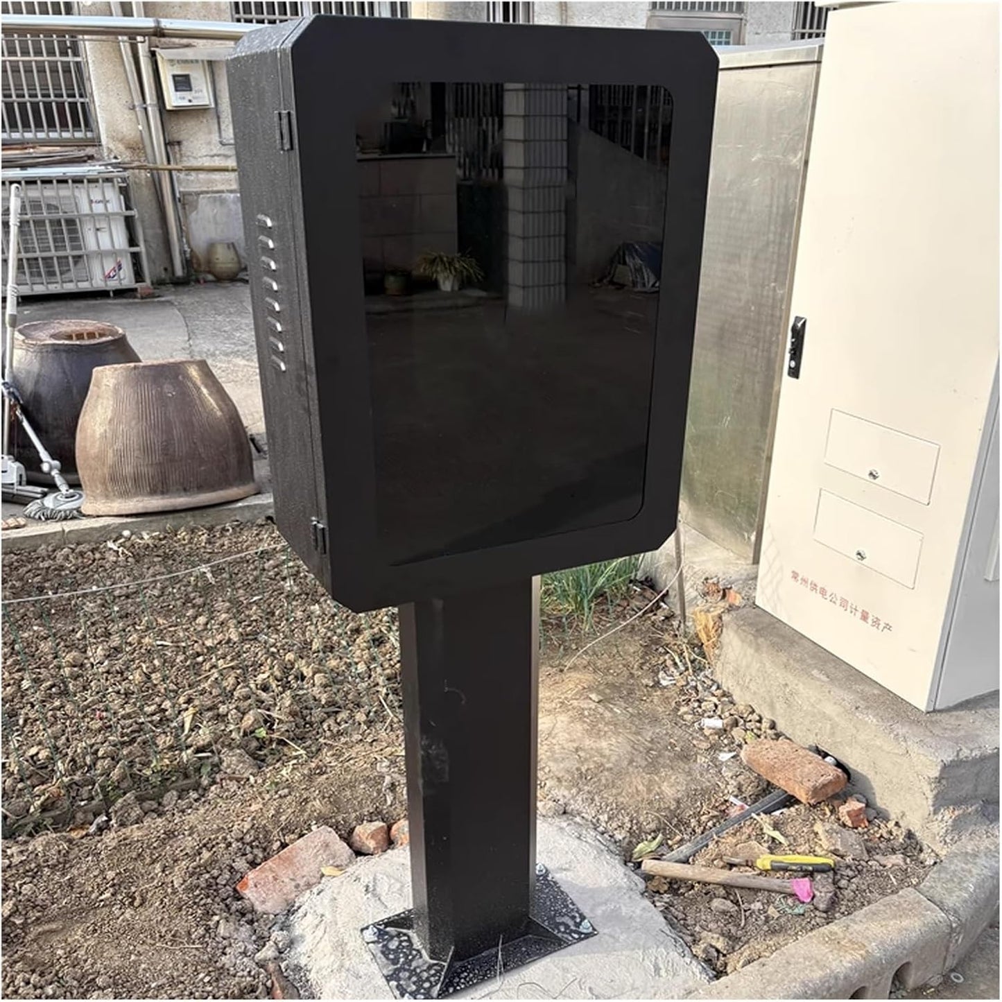 Soporte de carga EV para exteriores, estación de carga duradera